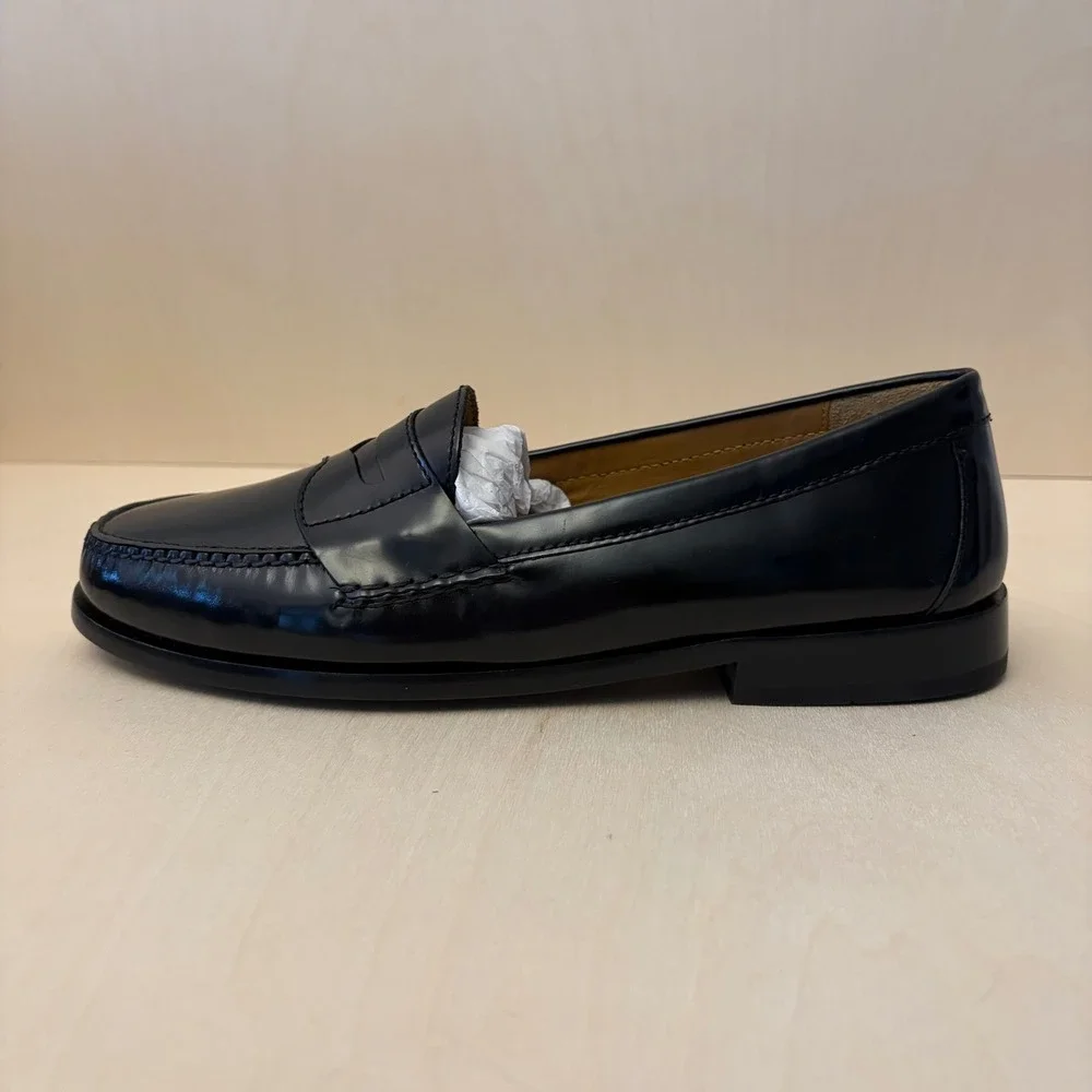 Cole Haan Pinch Prep Penny Loafers Mens 11 Black Slip On Dress Shoes New